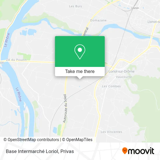 Base Intermarché Loriol map