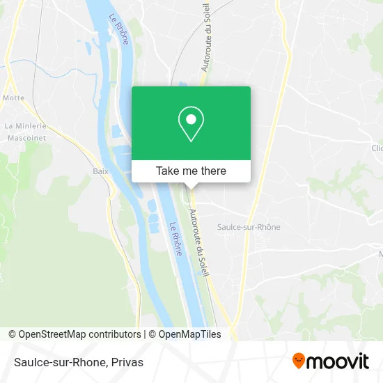 Saulce-sur-Rhone map