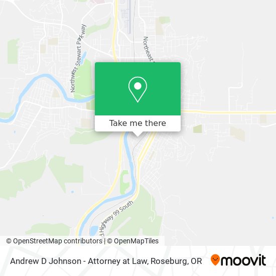 Andrew D Johnson - Attorney at Law map