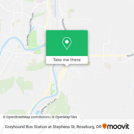 Mapa de Greyhound Bus Station at Stephens St