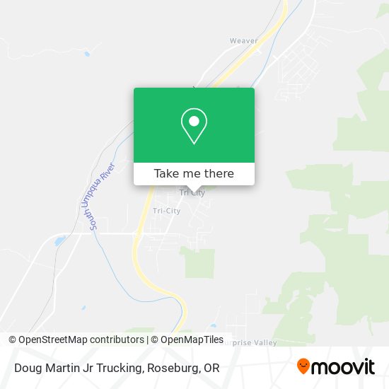 Doug Martin Jr Trucking map