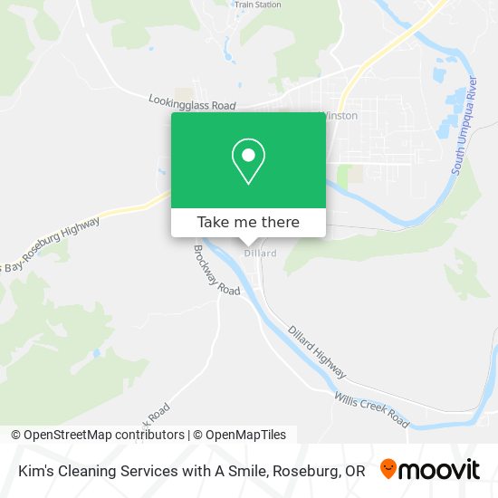 Kim's Cleaning Services with A Smile map