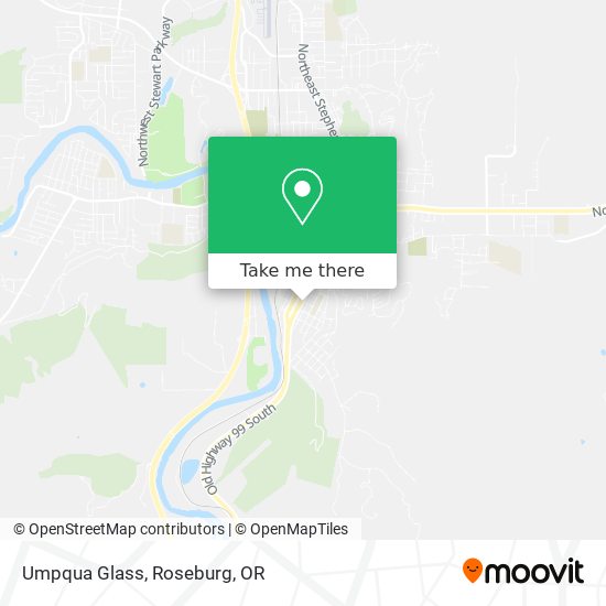 Mapa de Umpqua Glass
