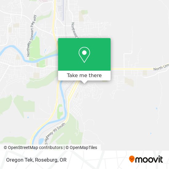 Oregon Tek map
