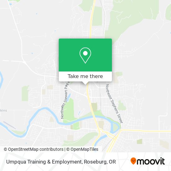 Umpqua Training & Employment map