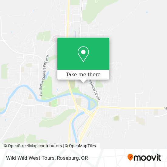Wild Wild West Tours map