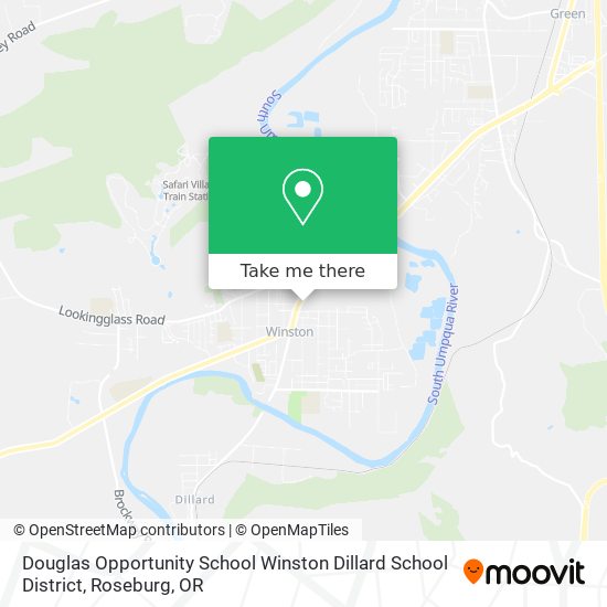 Douglas Opportunity School Winston Dillard School District map