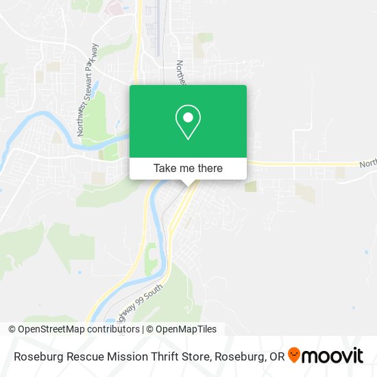 Roseburg Rescue Mission Thrift Store map
