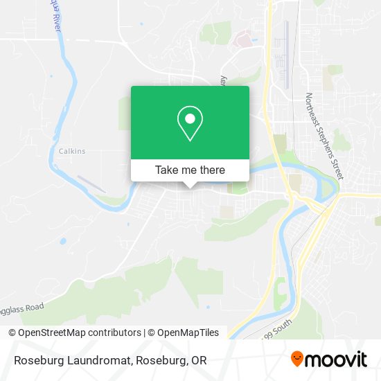 Roseburg Laundromat map