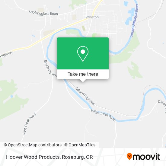 Mapa de Hoover Wood Products