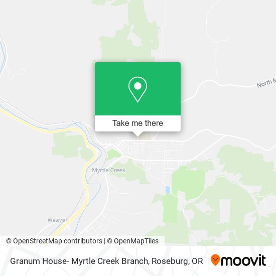 Granum House- Myrtle Creek Branch map