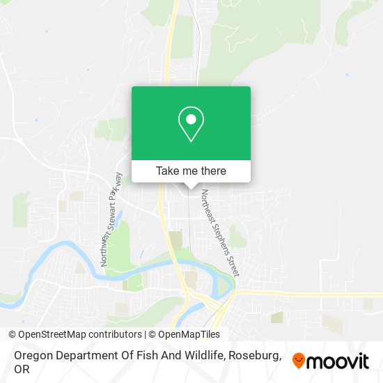 Oregon Department Of Fish And Wildlife map