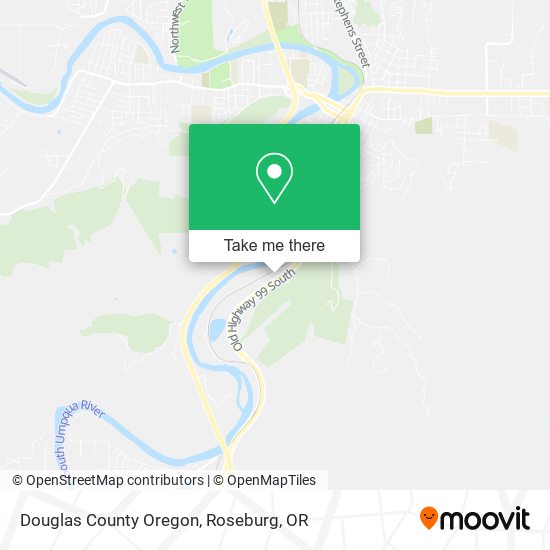 Douglas County Oregon map