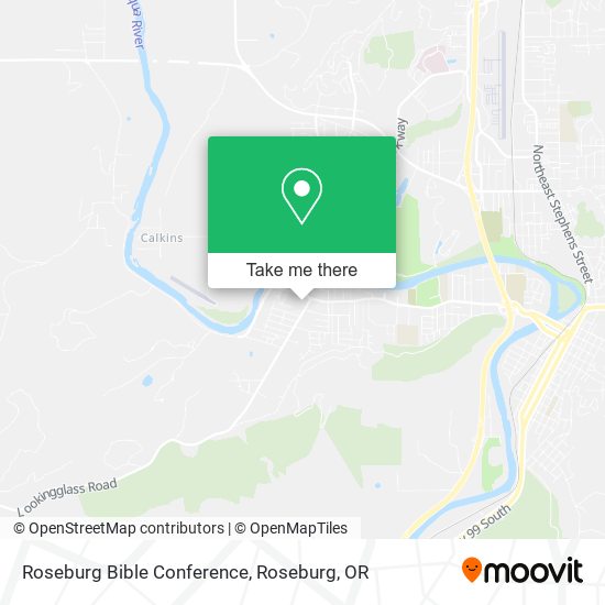 Roseburg Bible Conference map