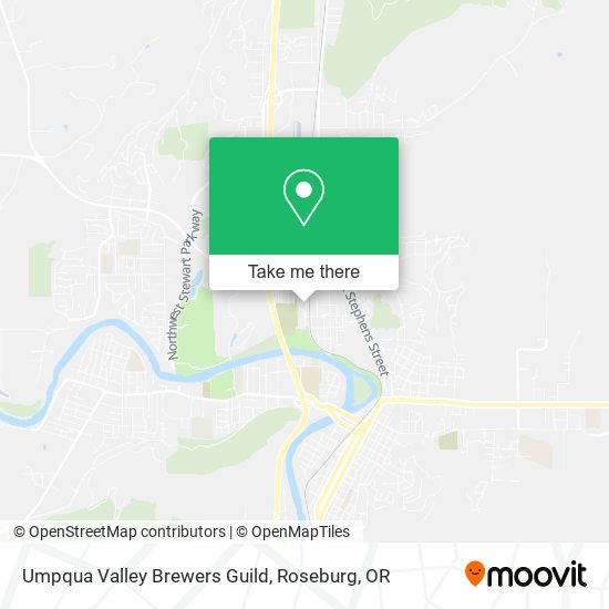 Umpqua Valley Brewers Guild map