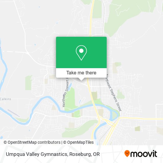 Umpqua Valley Gymnastics map