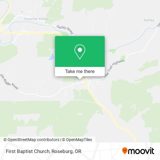Mapa de First Baptist Church