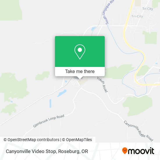 Mapa de Canyonville Video Stop