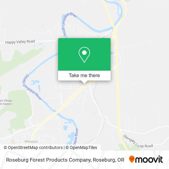 Roseburg Forest Products Company map