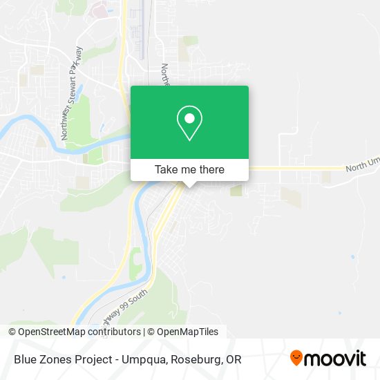 Blue Zones Project - Umpqua map