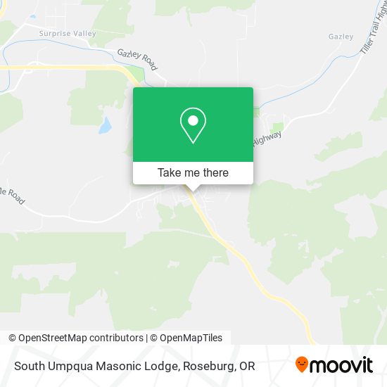 South Umpqua Masonic Lodge map