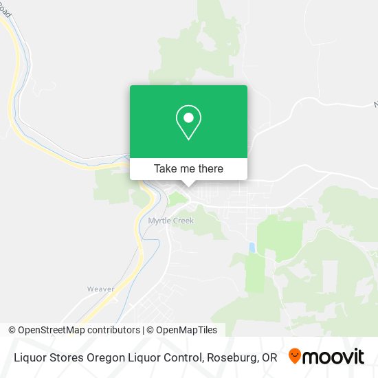 Liquor Stores Oregon Liquor Control map