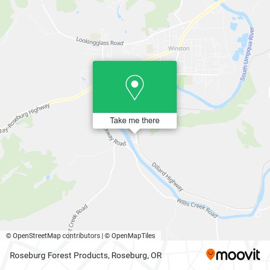Roseburg Forest Products map