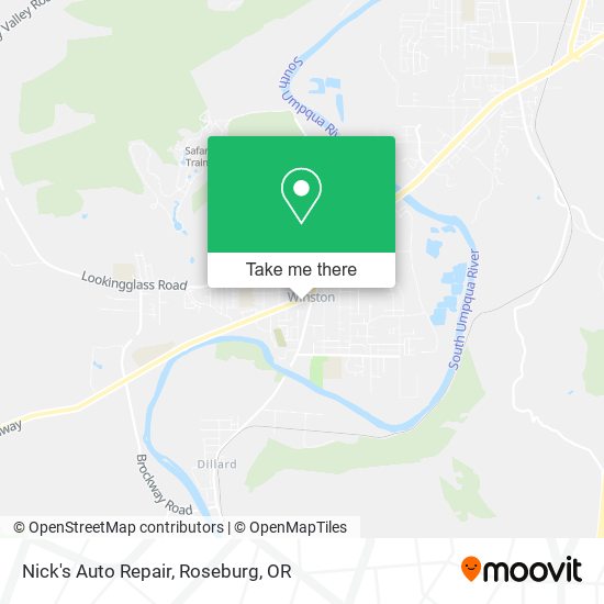 Nick's Auto Repair map