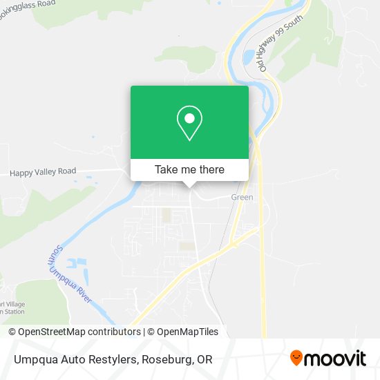 Umpqua Auto Restylers map