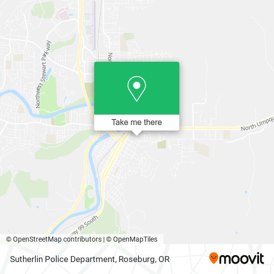 Sutherlin Police Department map