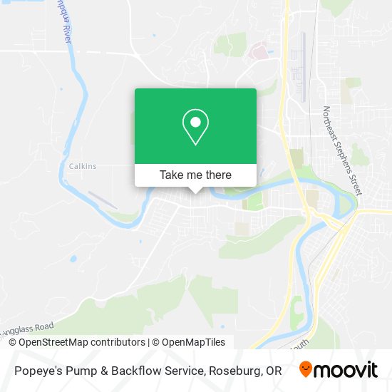 Mapa de Popeye's Pump & Backflow Service
