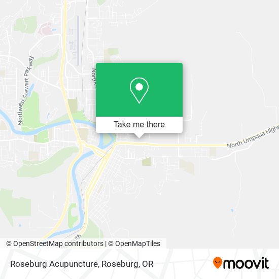 Roseburg Acupuncture map