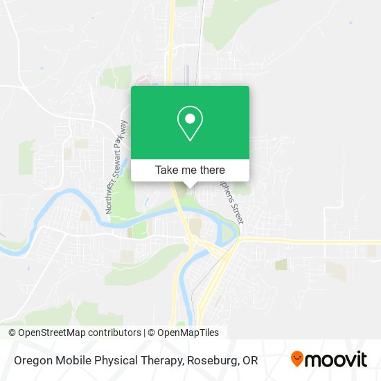 Mapa de Oregon Mobile Physical Therapy