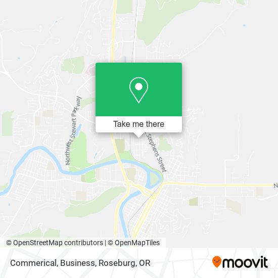 Mapa de Commerical, Business
