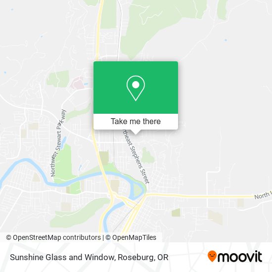 Mapa de Sunshine Glass and Window