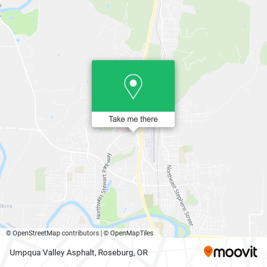 Umpqua Valley Asphalt map
