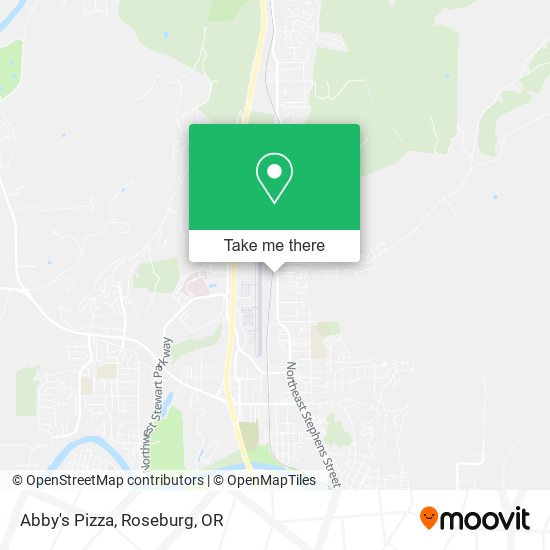 Abby's Pizza map