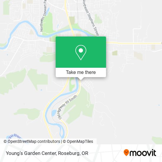 Mapa de Young's Garden Center