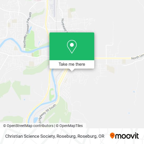 Mapa de Christian Science Society, Roseburg