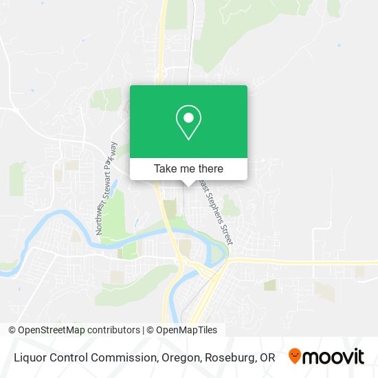 Liquor Control Commission, Oregon map