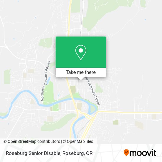 Roseburg Senior Disable map