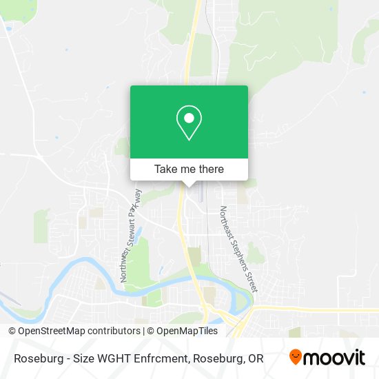 Roseburg - Size WGHT Enfrcment map