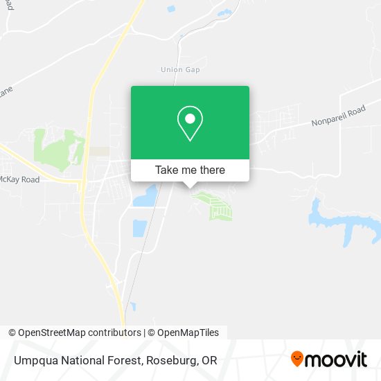 Umpqua National Forest map
