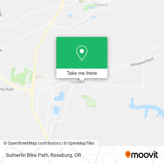 Sutherlin Bike Path map