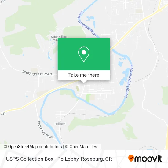 USPS Collection Box - Po Lobby map