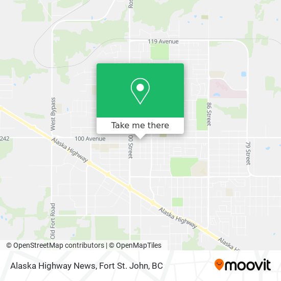 Alaska Highway News map