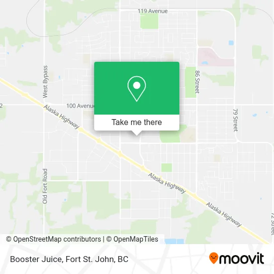 Booster Juice map
