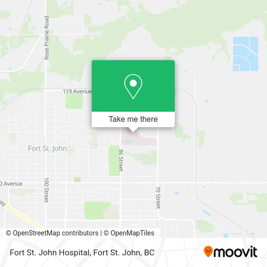 Fort St. John Hospital map