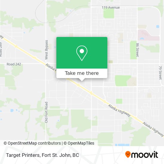 Target Printers map