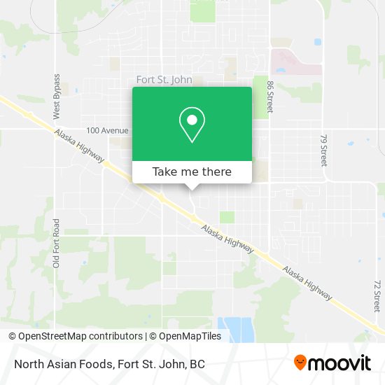 North Asian Foods map